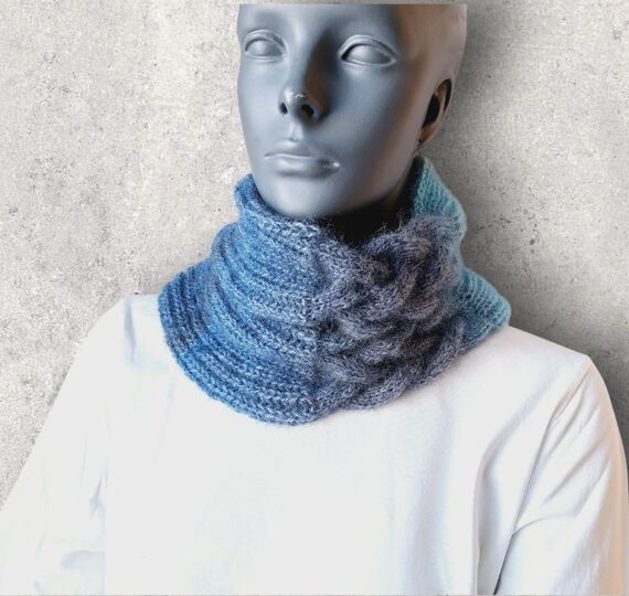 Strickanleitung Halssocke, Neckwarmer, Loop, Schalkragen, Cowl  #326
