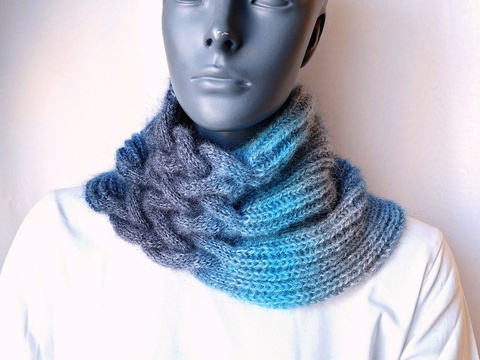 Strickanleitung Halssocke, Neckwarmer, Loop, Schalkragen, Cowl  #326