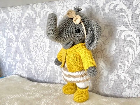 Häkelanleitung für Evelyn Elefant