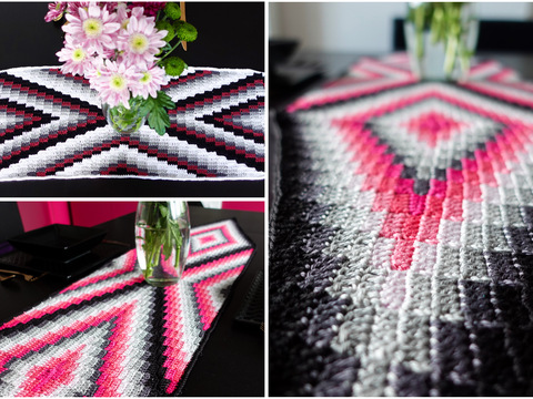 Table Runner Corner to Corner - Crochet Pattern