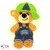 Bear boy crochet pattern applique