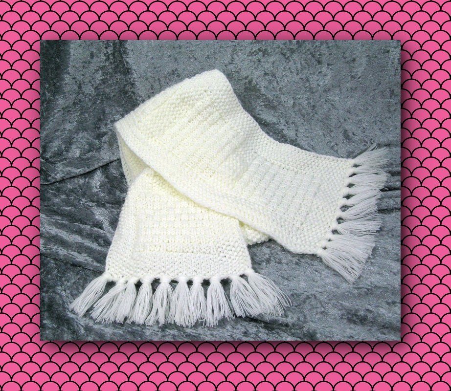 Strickanleitung Schal Isa in Strukturmuster