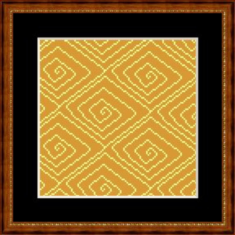 Spiralen Kreuzstichmuster geometrische Form - Bild 5