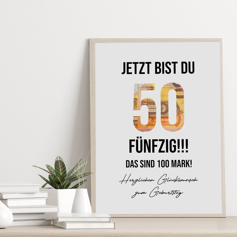 Poster GELDGESCHENK Geburtstag 50 DOWNLOAD - Bild 5
