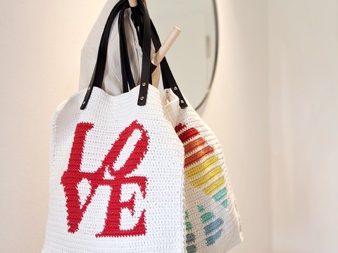 Häkelanleitung Jute Bag Love