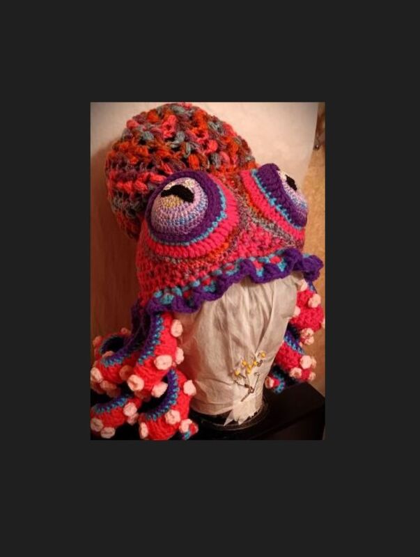 Octopus Hat- child size- Crochet pattern- detailed PDF format