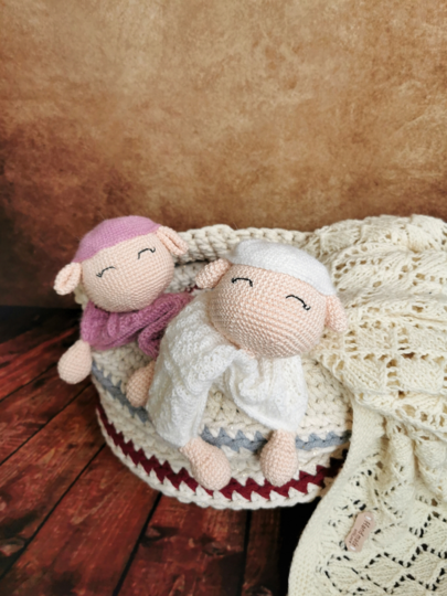 Crochet pattern PDF cuddle cloth sheep white pink amigurumi crocheted