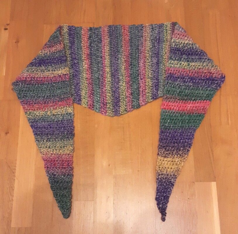 Langes einfaches Tuch Stola Dreieckstuch * für Anfänger geeignet