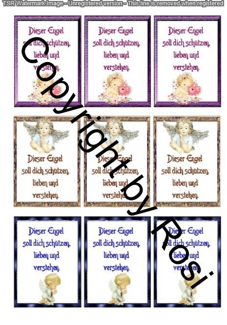 Kärtchen Beilage für Schutzengel Sorgenwürmchen NEU! - Bild 2