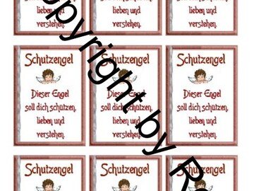 Kärtchen Beilage für Schutzengel Sorgenwürmchen NEU !