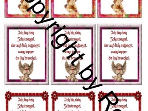 Sorgenwürmchen - Glückswürmchen - Sprüche - Kärtchen - Karte  NEU !