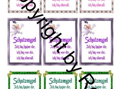 Sorgenwürmchen - Glückswürmchen - Sprüche - Kärtchen - Karte  NEU !