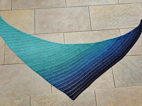 schräges Dreieckstuch "Arcadia" Häkelanleitung