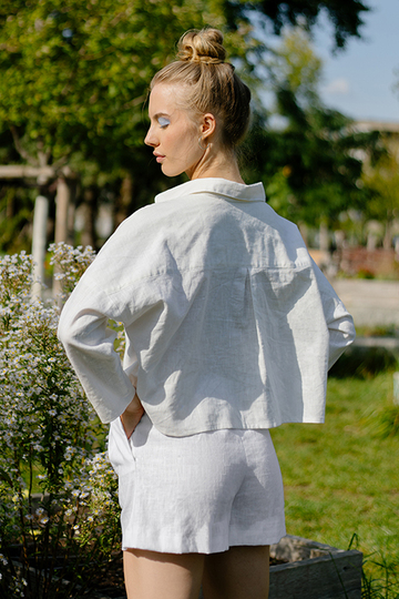 Linen sewing patterns set Shirt & Shorts | Ladies XS-XXXL Co-ord