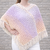 Häkelanleitung für einen luftigen Sommer-Poncho mit Fransen (Gr. XS - XXL)