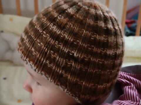 Doppelte Babymütze