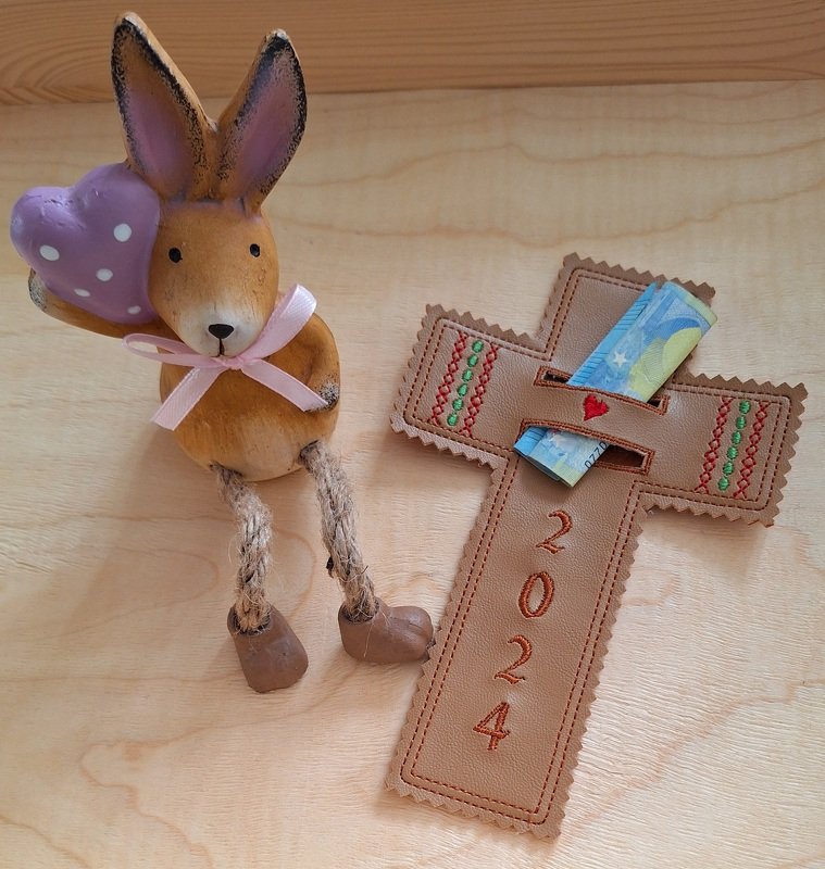 Stickdatei ITH Kreuz Kommunion Taufe - Bild 4