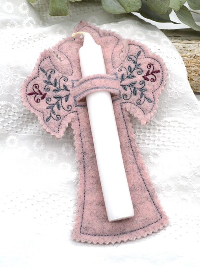 Stickdatei ITH Kreuz Kommunion Taufe