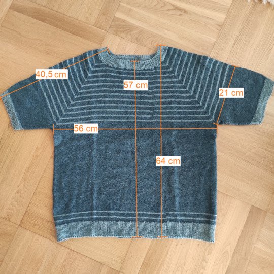 Raglan-Sommerpulli in XL