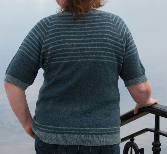 Raglan-Sommerpulli in XL