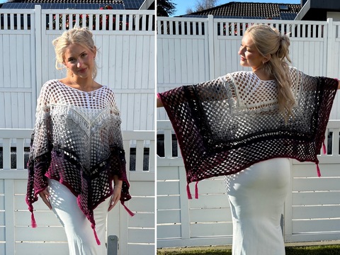 Häkelanleitung Sommerponcho "Amaya"