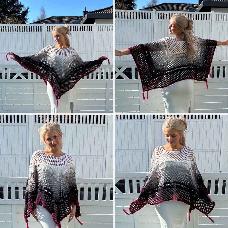 Häkelanleitung Sommerponcho "Amaya"