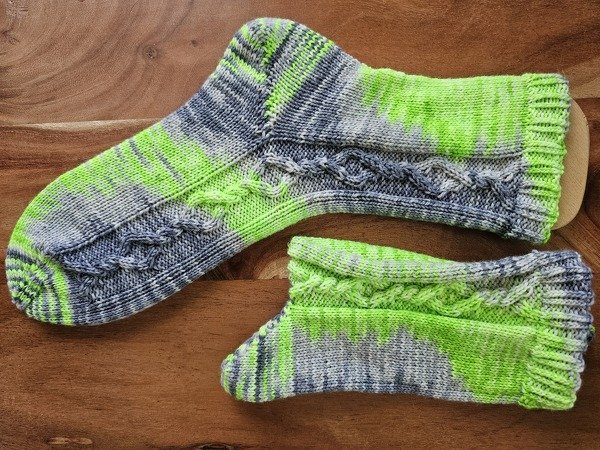 Sockenmuster verschlungene Tränen