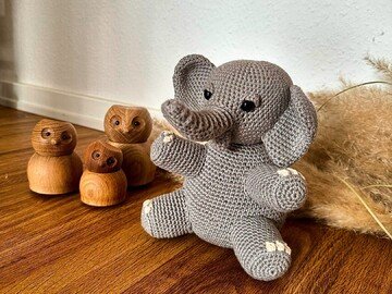 Elephant Amigurumi, Crochet Pattern