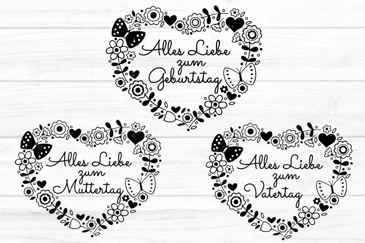 Alles Liebe Plotterdatei SVG DXF FCM