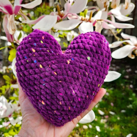 Häkelanleitung für ein einfaches Herz