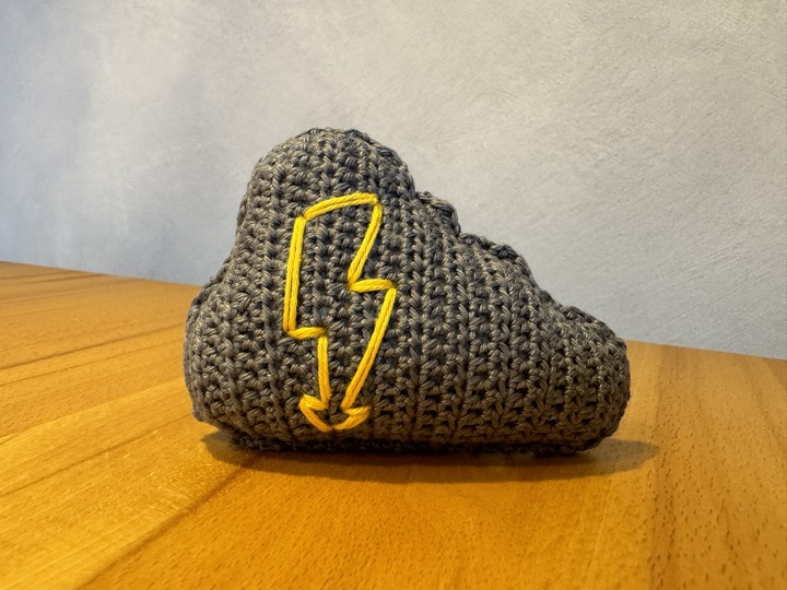 Häkelanleitung Wolke und Gewitterwolke