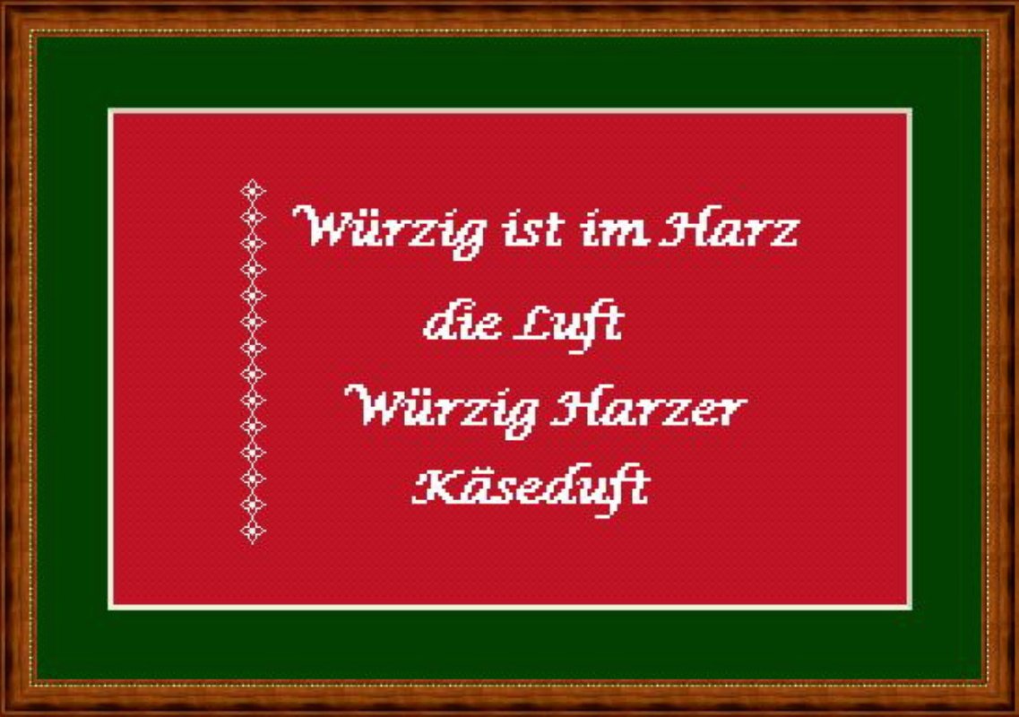 Spruch Retro in Kreuzstich, Würzig ist... - Bild 3