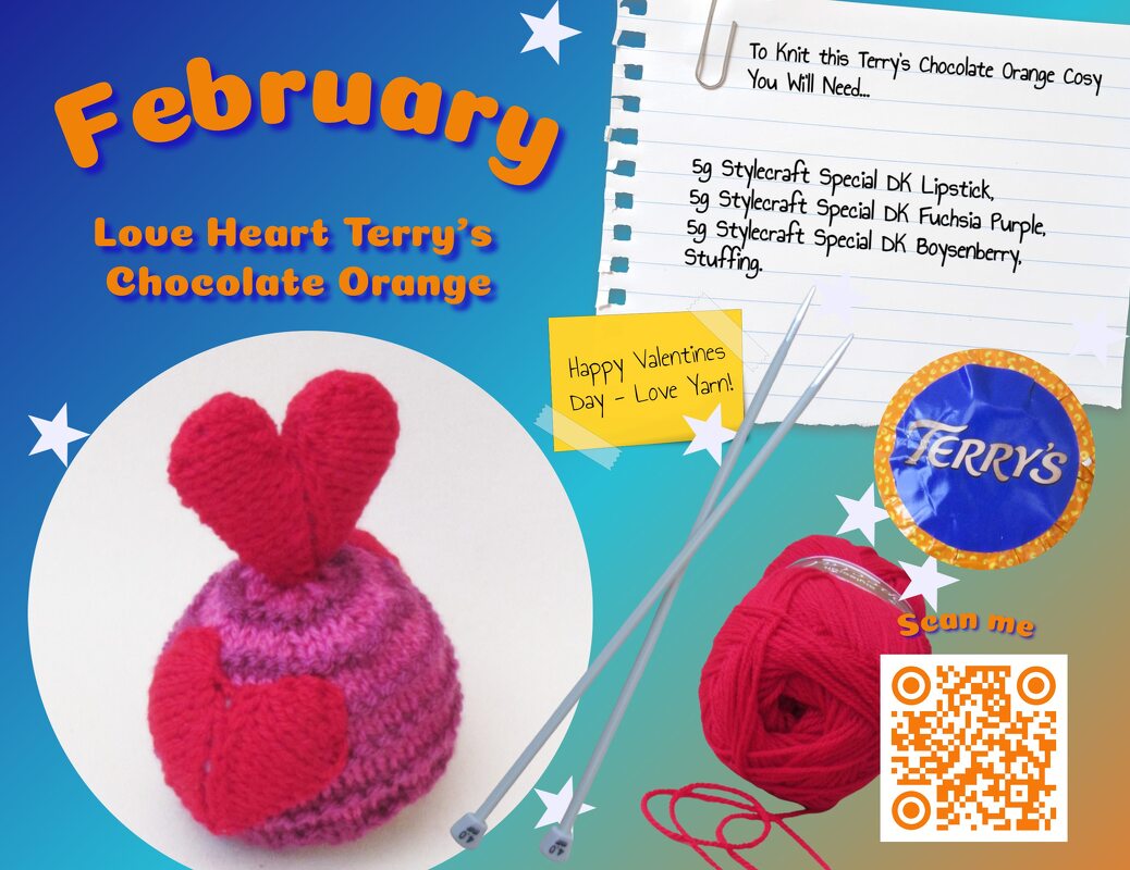TeaCosyFolk's Love Heart Chocolate Orange Cosy Knitting Pattern - Image 2