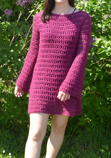 Damen Tunika/Kleid * Strickanleitung * Strandkleid * Gr. S-M-L