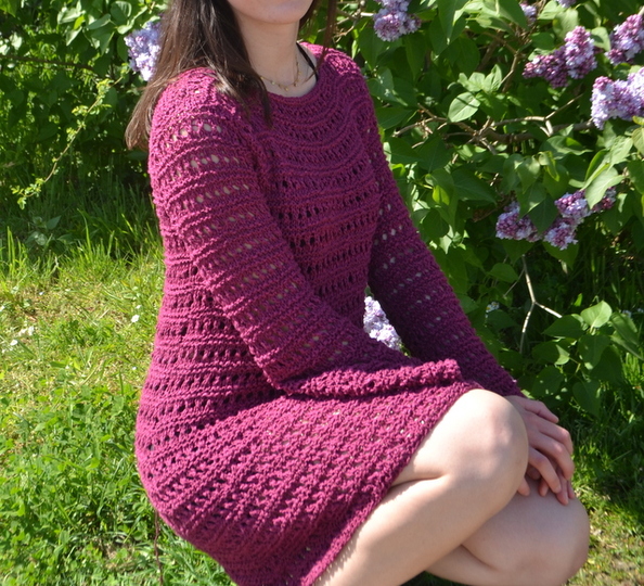 Damen Tunika/Kleid * Strickanleitung * Strandkleid * Gr. S-M-L