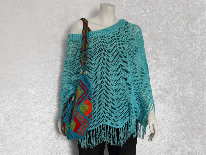Häkelanleitung Poncho / Sommerponcho / Beach Cover Solana