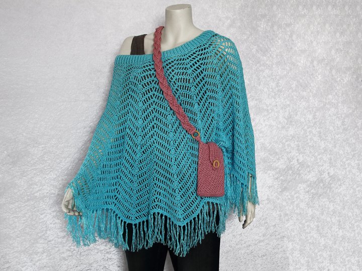 Häkelanleitung Poncho / Sommerponcho / Beach Cover Solana