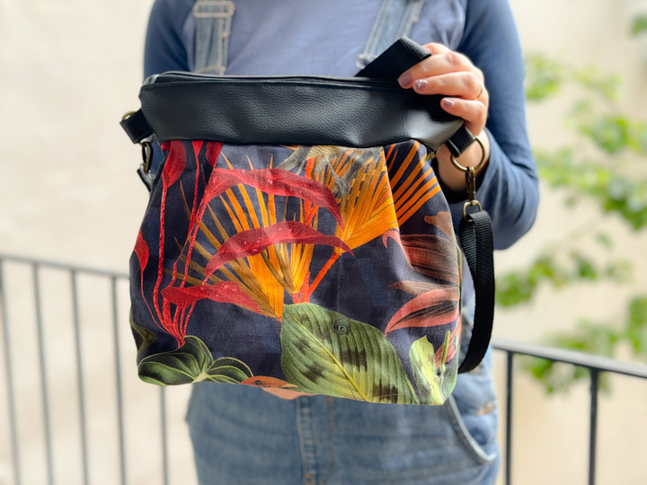 Umhängetasche "Selma", Schnittmuster und Anleitung; DIN A4