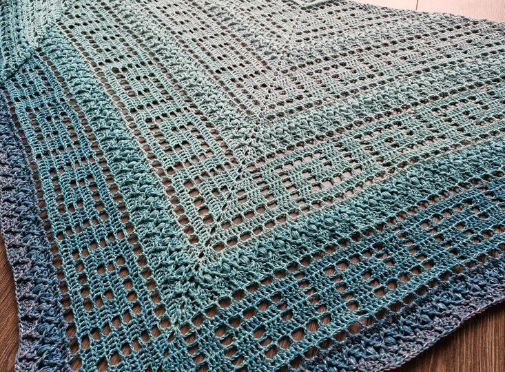 Häkelanleitung Dreieckstuch "Olympia"