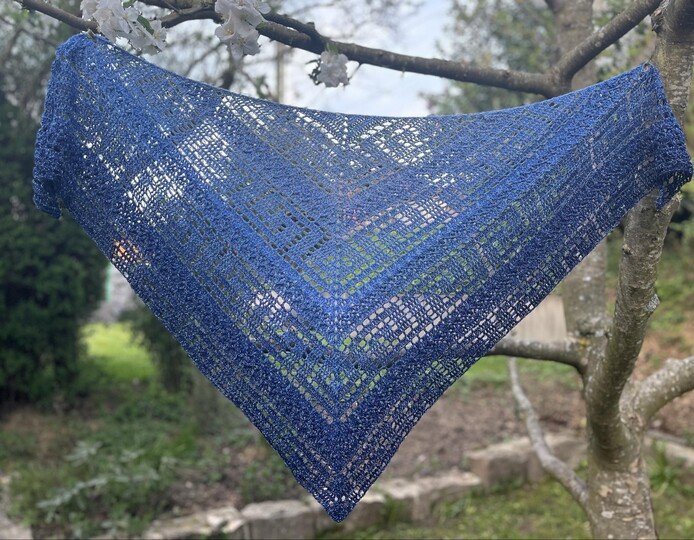 Häkelanleitung Dreieckstuch "Olympia"