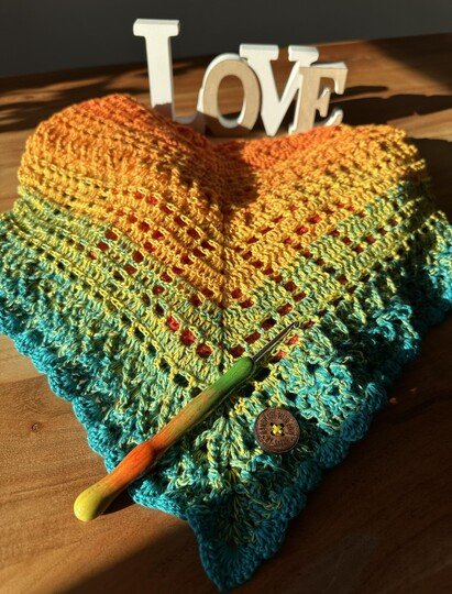 Häkelanleitung Dreieckstuch "Olympia"