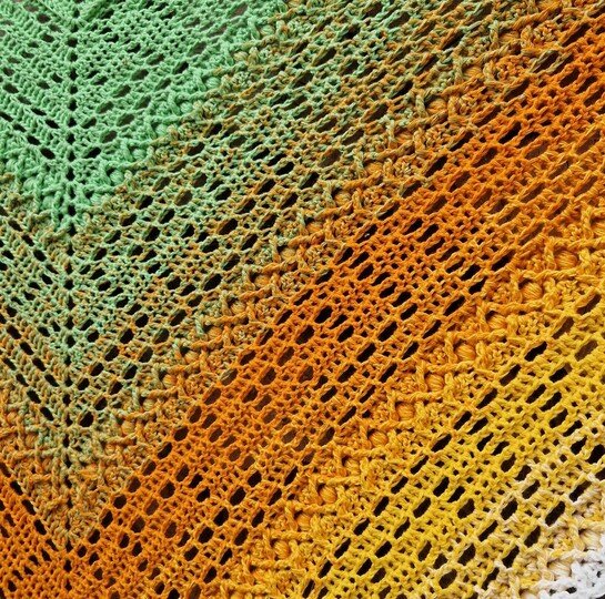 Häkelanleitung Dreieckstuch "Olympia"