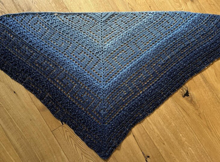 Häkelanleitung Dreieckstuch "Olympia"