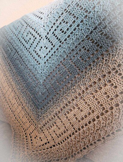 Häkelanleitung Dreieckstuch "Olympia"