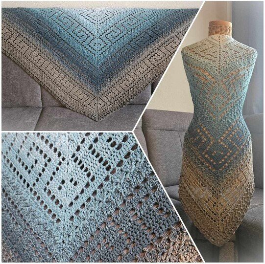 Häkelanleitung Dreieckstuch "Olympia"