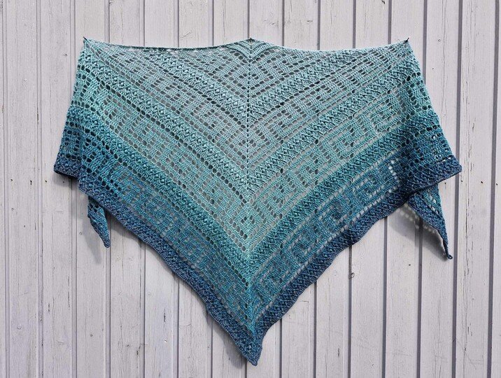 Häkelanleitung Dreieckstuch "Olympia"