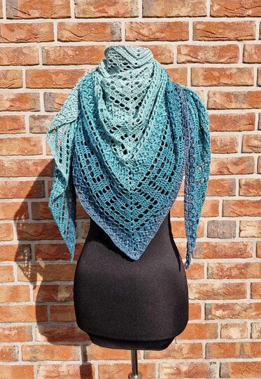 Häkelanleitung Dreieckstuch "Olympia"