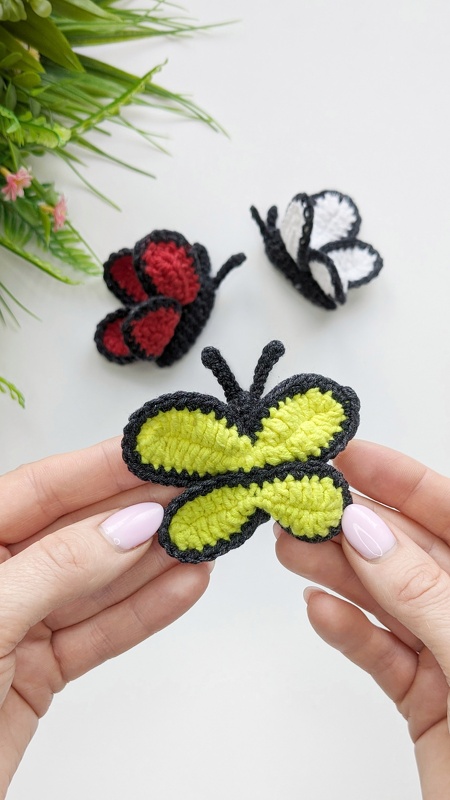 Butterfly crochet amigurumi pattern, easy crochet keychain pattern - Image 3