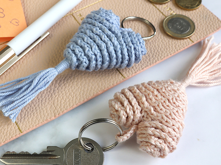 Herz mit Quaste - Taschenbaumler, Schlüsselanhänger