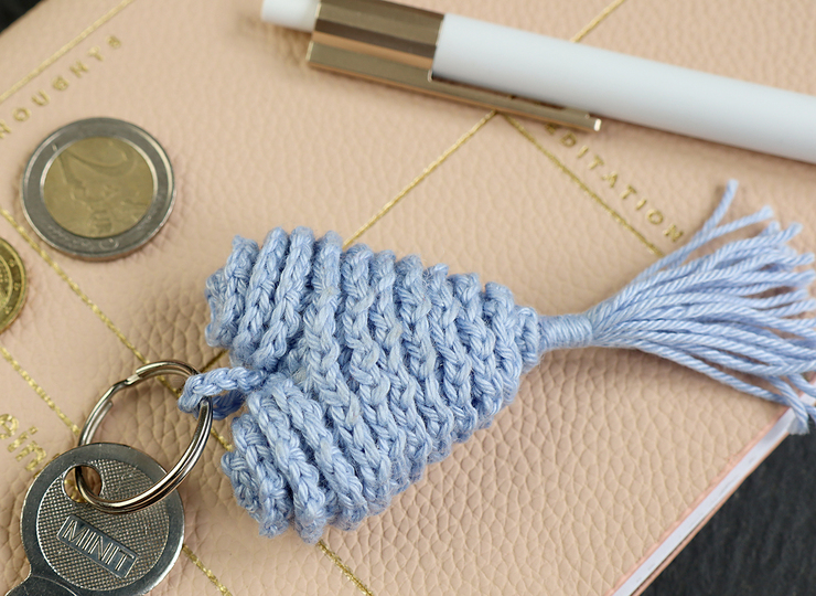 Herz mit Quaste - Taschenbaumler, Schlüsselanhänger